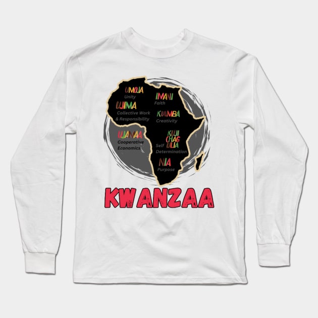 Kwanzaa Long Sleeve T-Shirt by Scotty's Dream